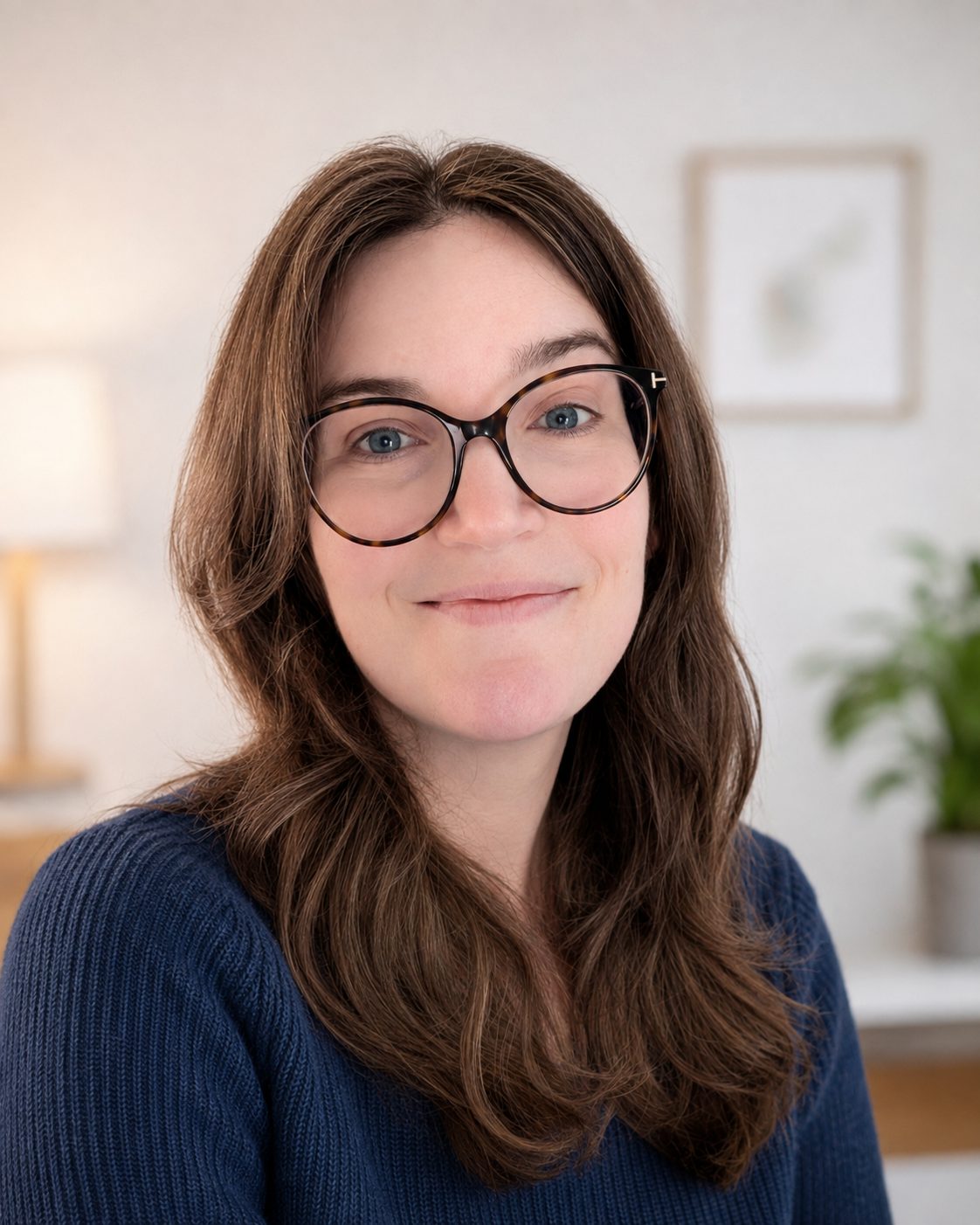 Porträt von Dipl.-Psych. Katharina Ingelfinger in ihrer Praxis
